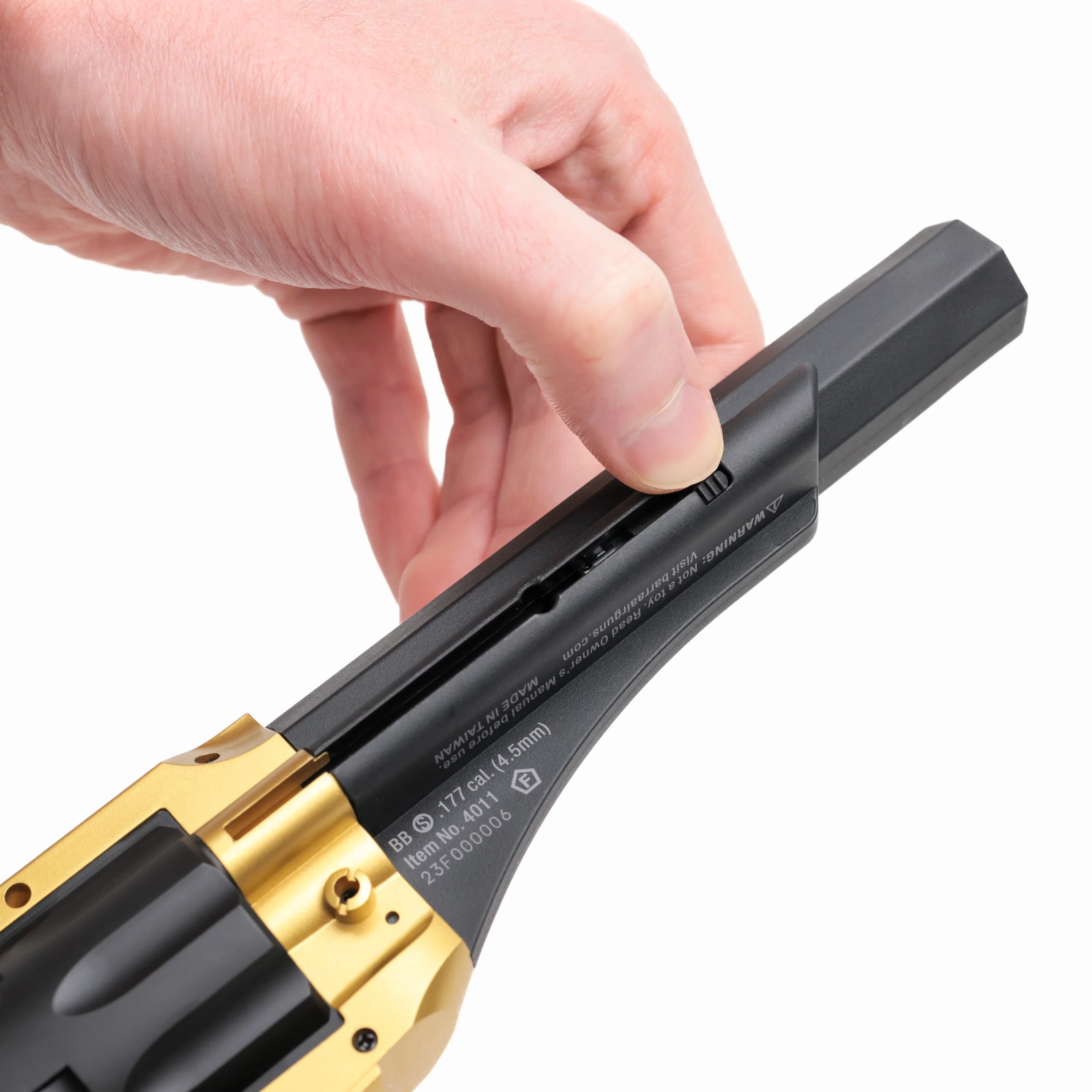 1858 CO2 Pistol Kit - Black & Gold - Image 4