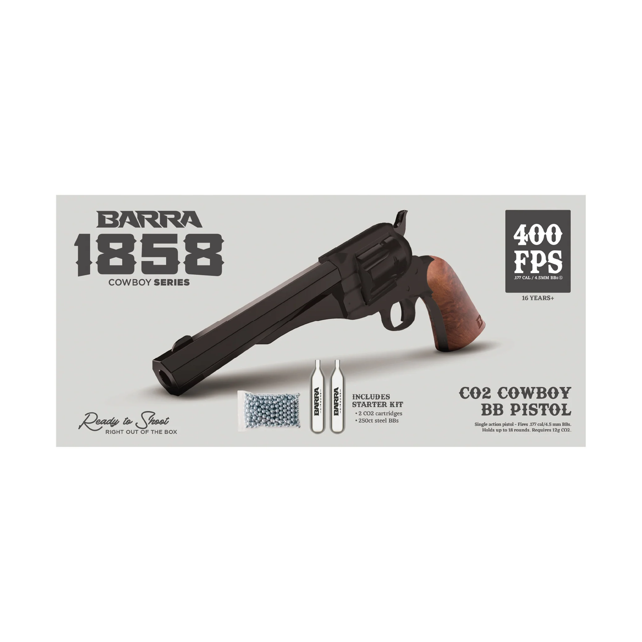 1858 CO2 Pistol Kit - Black - Image 8
