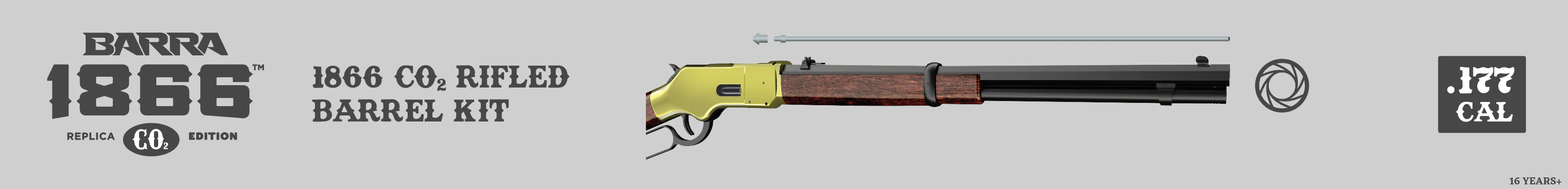 1866 CO2 Rifled .177 Caliber Barrel Kit - Image 2