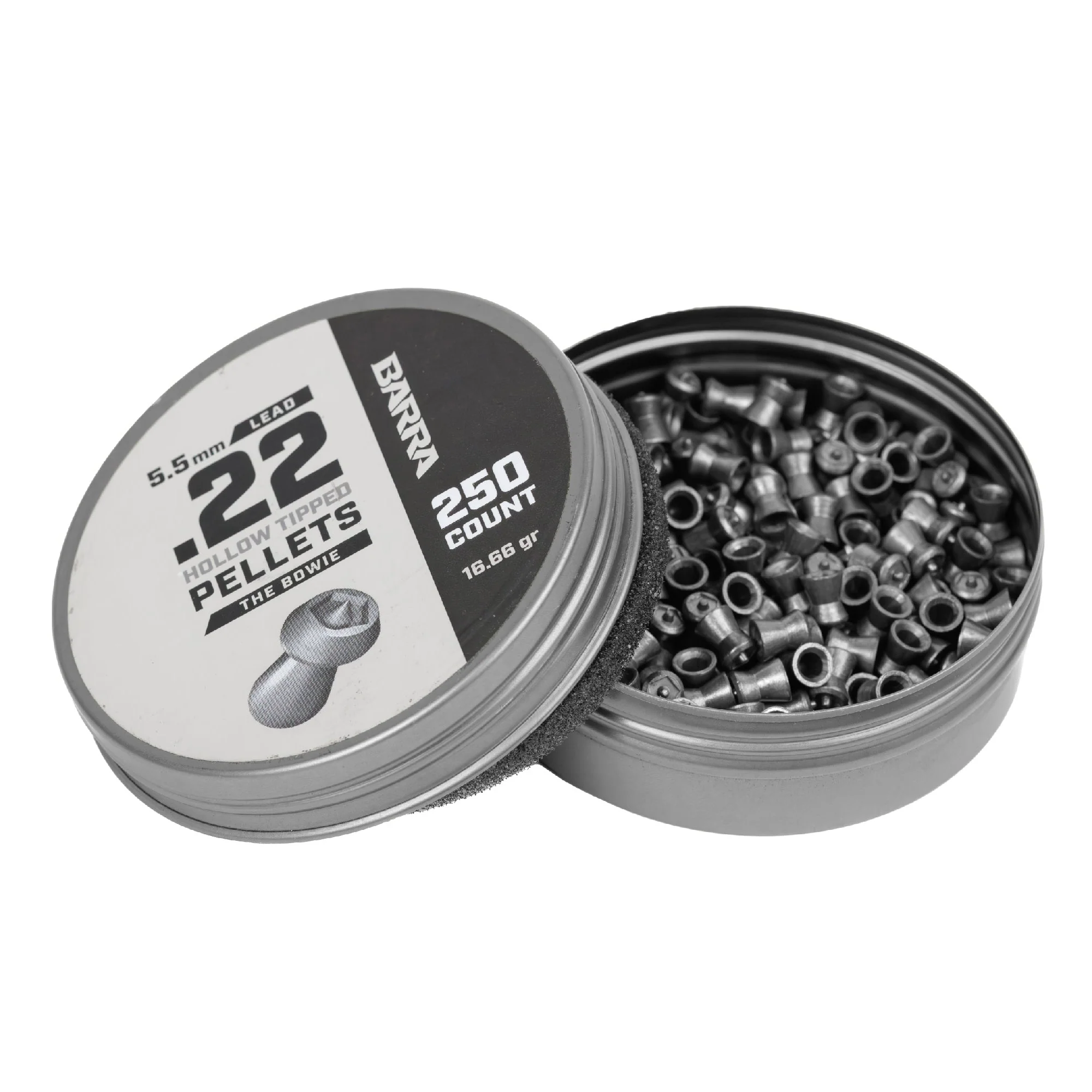 Bowie Hollow Tipped .22 Caliber Pellets - 250 Count - Image 4