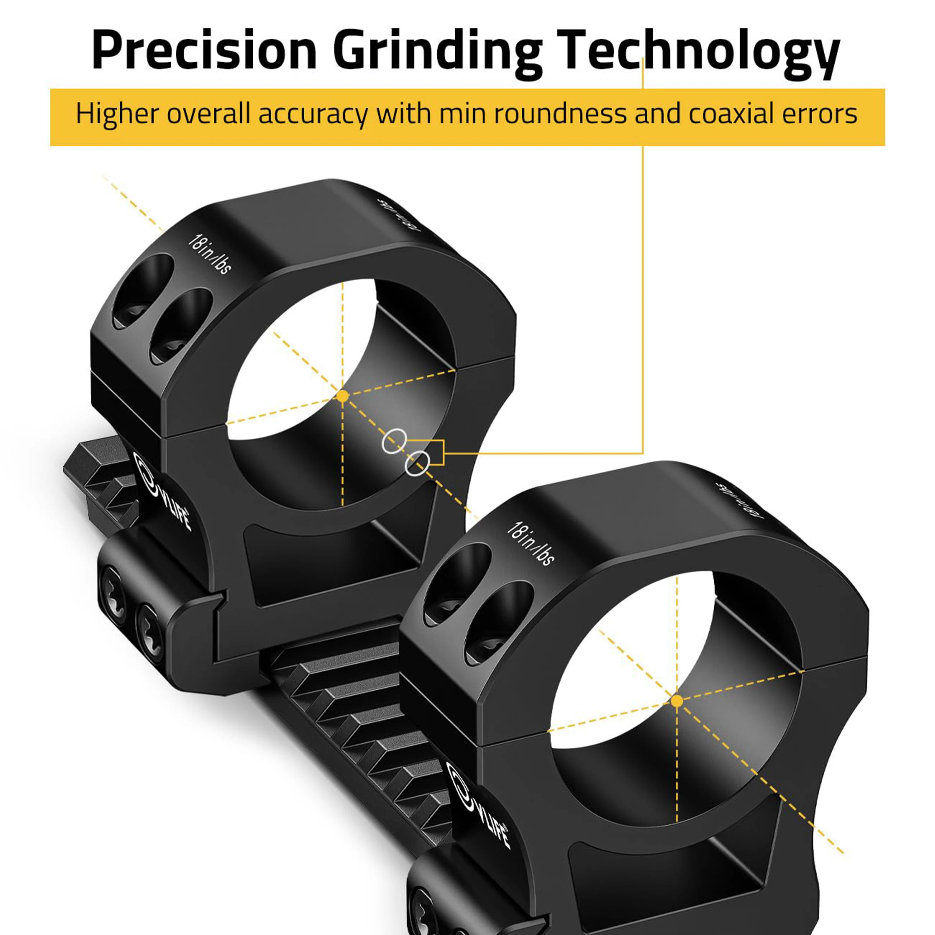 CVLIFE Precision 30mm Scope Rings Mount - 2 Pieces - Image 3