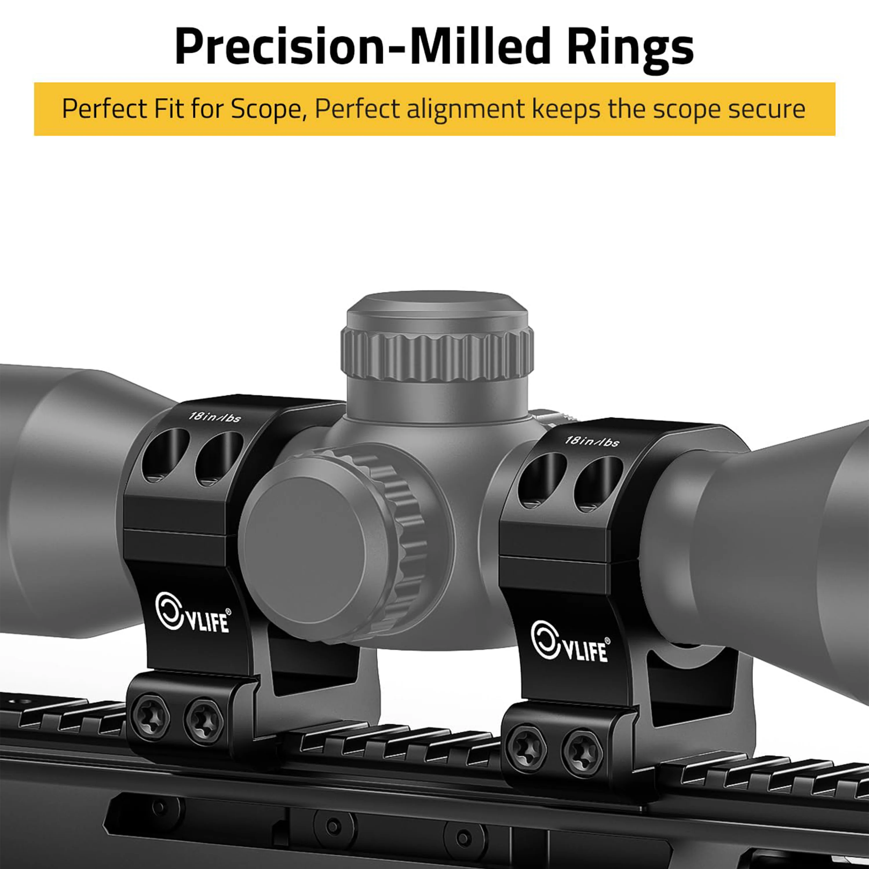 CVLIFE Precision 30mm Scope Rings Mount - 2 Pieces - Image 5